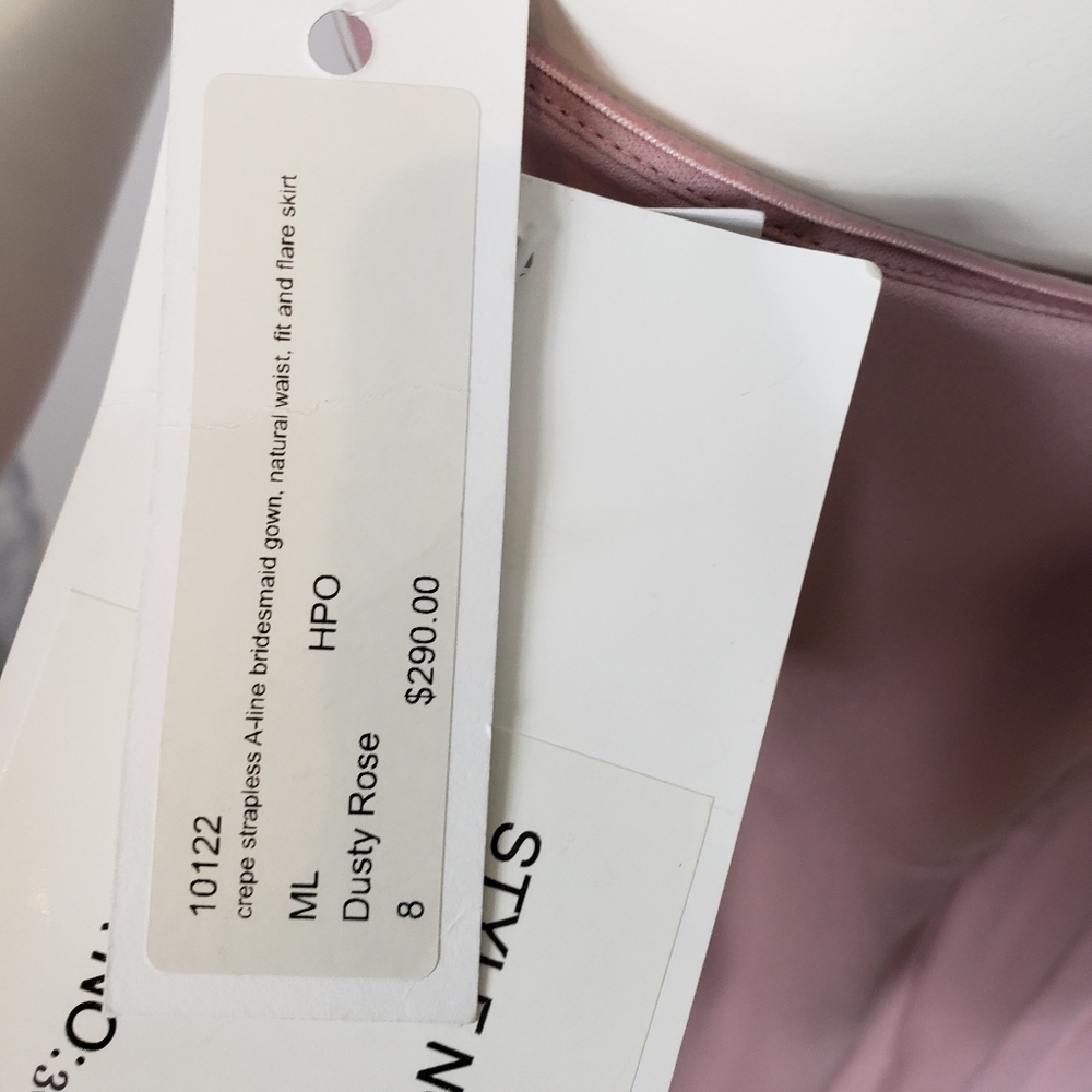 Hayley Paige occasions 5817 Dusty Rose size 8 - Picture 9 of 15